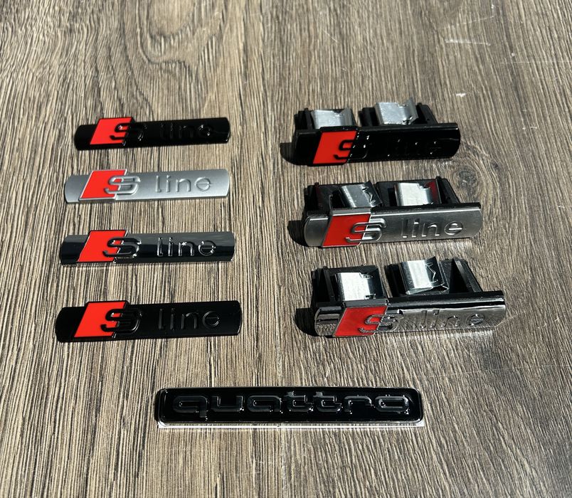 Эмблемы Наклейки Значки S LINE Audi / QUATTRO