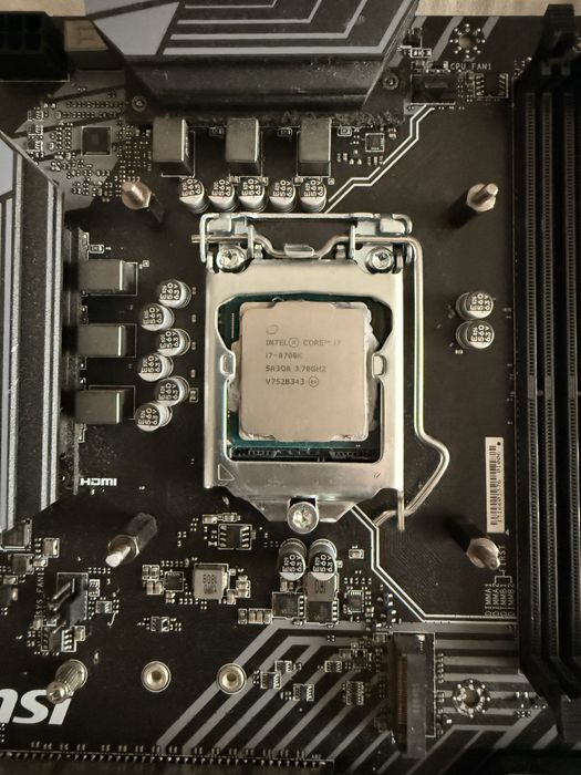 Комплект Материнська плата MSI Z370 PC PRO 1151v2 процесор intel 8700k