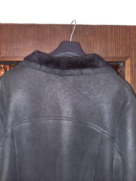 Kożuch męski czarny