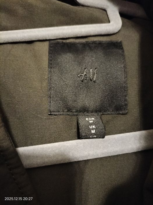 Kurtka męska parka H&M khaki rozm. M bdb