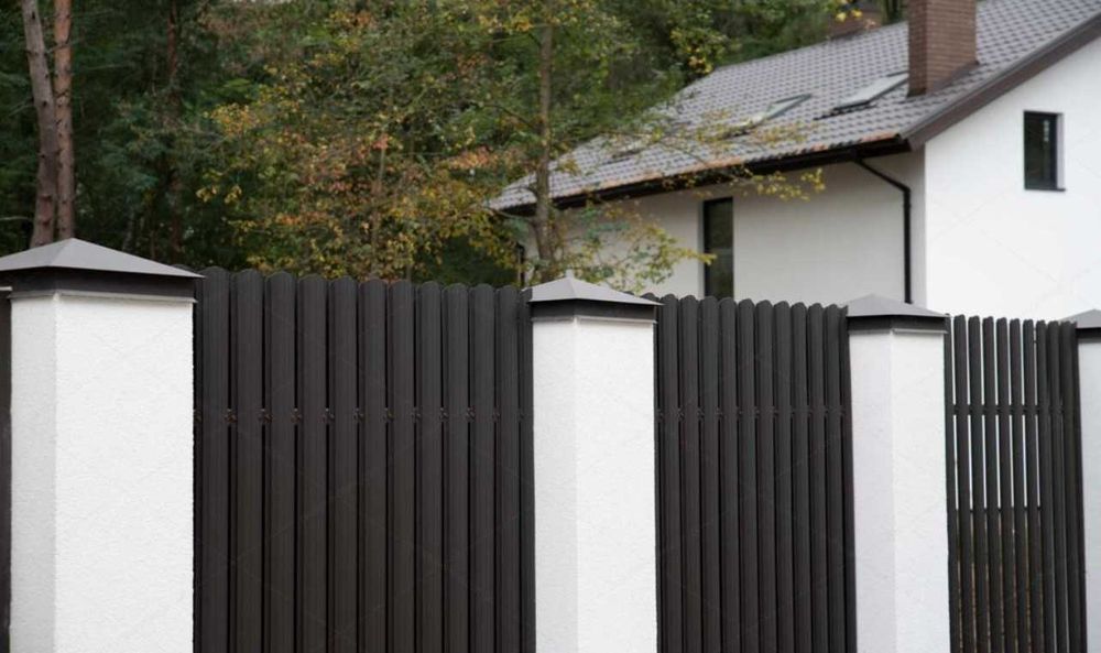 Забор из штакетника - штакетник металлический купить