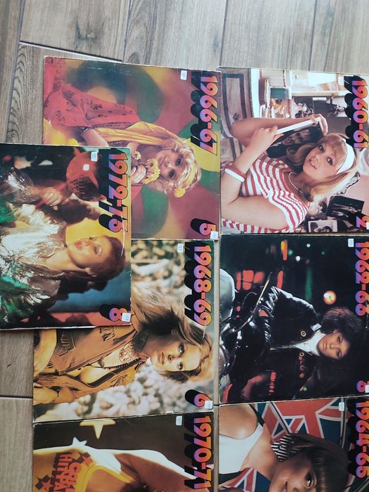 7 x płyta winylowa lata 60-1973, Jim Hendrix, T rex, Sweet, Joe Cocker