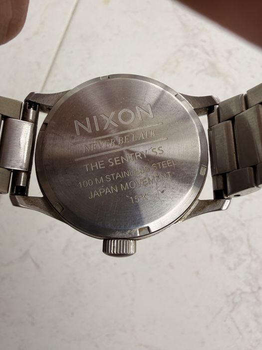 Relógio Nixon Sentry SS – Aço Inoxidável – Mostrador Azul