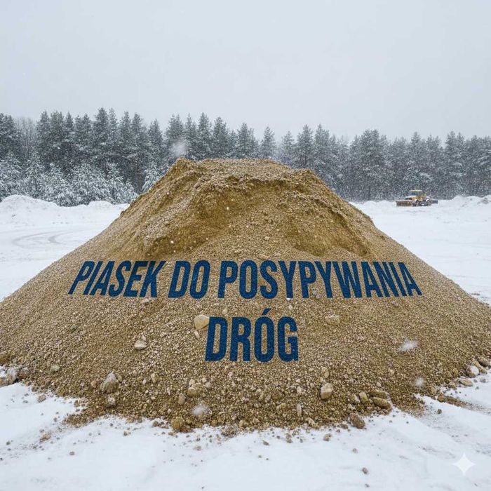 Piasek do posypywania dróg ZIMĄ lepszy niż SÓL DROGOWA worek 25kg