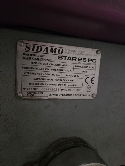 Máquina de furar coluna SIDAMO