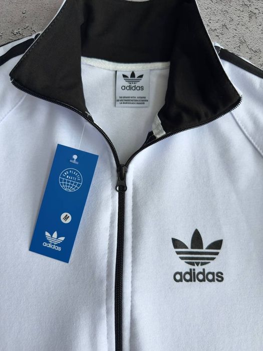 Кофта на змійці / Олімпійка Adidas. Преміум якість. Зіпка Адідас біла