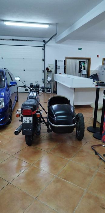 Jawa Ts350 com SIDE car