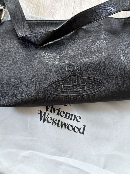 Torebka skorzana typu shopper vivienne westwood czarna