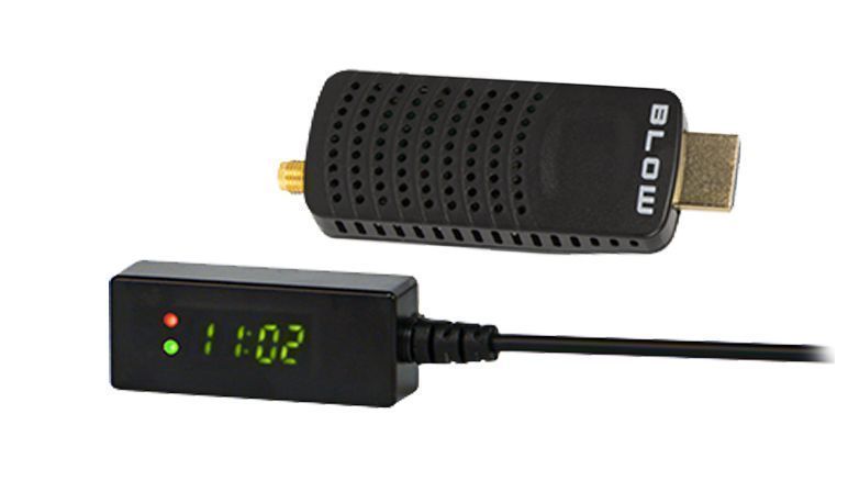 Tuner DVB-T2 BLOW 7000FHD MINI H.265 HEVC + antena pokojowa