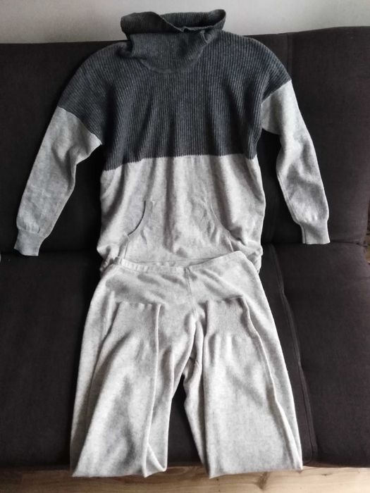 100% kaszmir. Bluza + spodnie.
