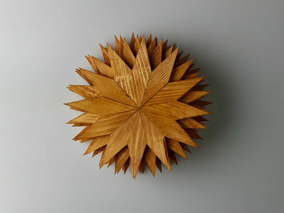 Комплект подставок под горячее. Дерево. 4 шт. Ручная работа.