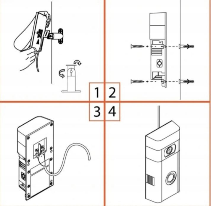 2szt Panele Solarne  Łączące z Dzwonkiem do Drzwi