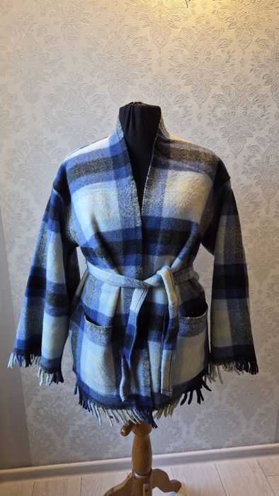 100%wełna kimono unikat narzutka kurtka