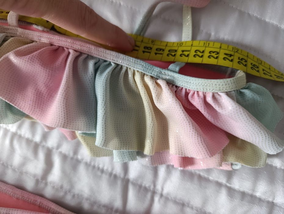 Strój kąpielowy kolorowy dwuczęściowy stan jak na zdjęciach