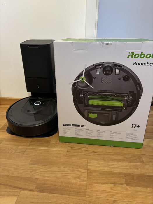 iRobot Roomba i7+ ze stacją dokującą i wirtualną ścianą