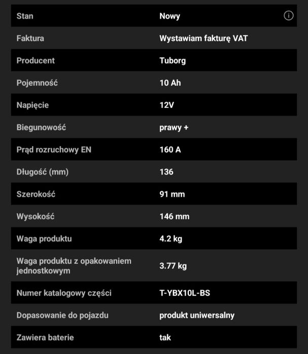 ANowy akumulator do motocykla,quada,itp. 12v