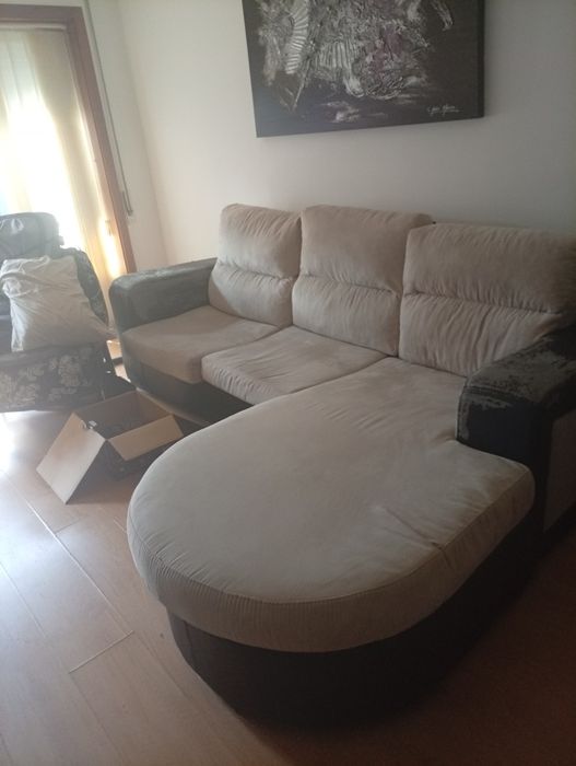 Sofá chaise longue reversível