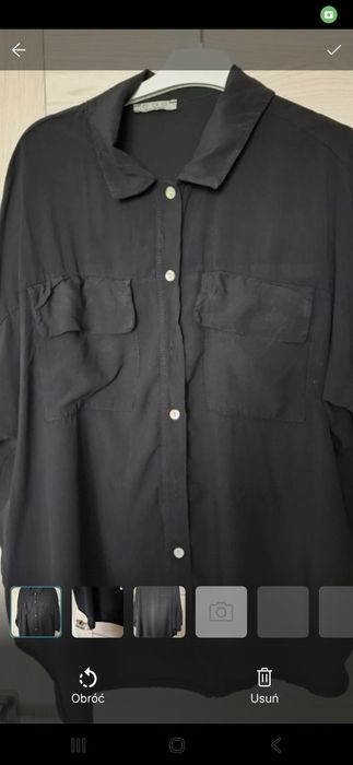 Koszula damska czarna.