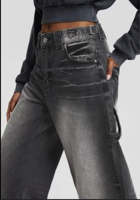 Джинси бершка сірі