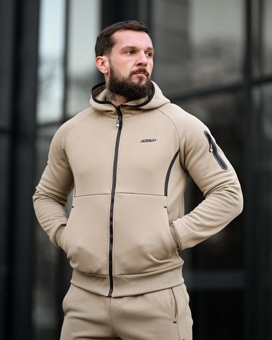 спортивний костюм кофта штани беж/чоловічий зимовий спортивний одяг