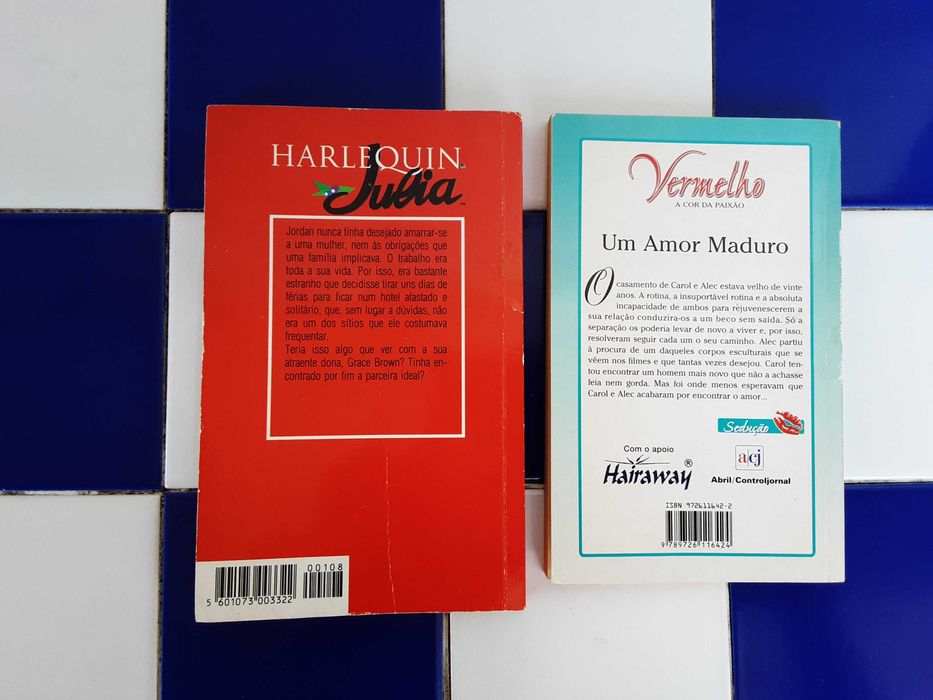Lote de 2 Romances Harlequin Julia / Vermelho - 2,50€/cada!