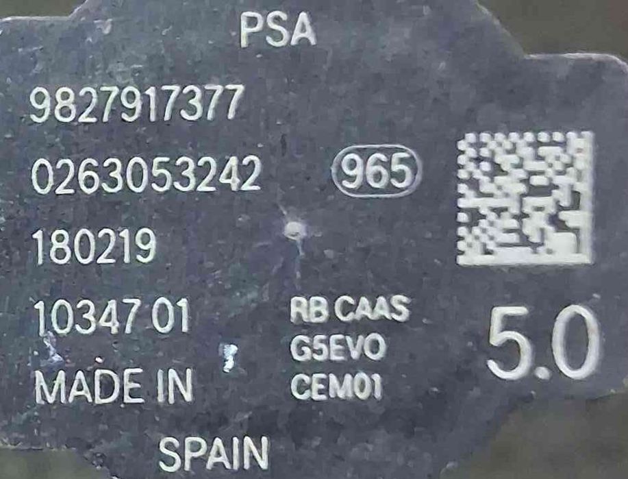 Sensor de Estacionamento Trás 9827917377 - PEUGEOT 3008 II SUV