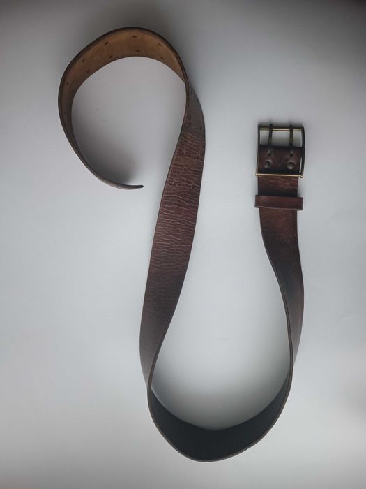 Pasek skórzany z PRL