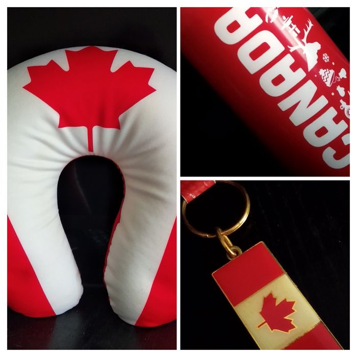 Подушка в дорогу,бутылка, брелок Канада