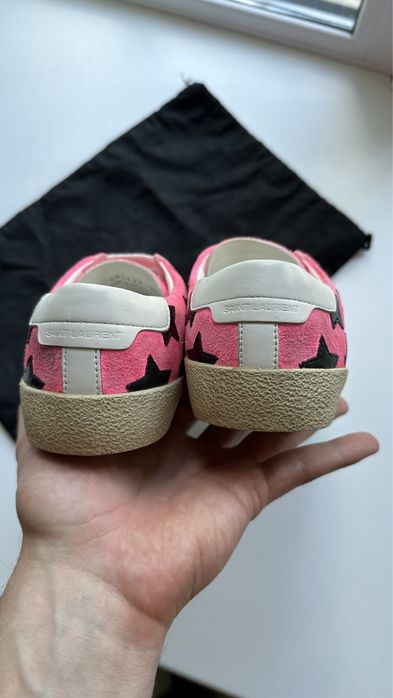 Кеди Saint Laurent Pink Suede Size 37.5