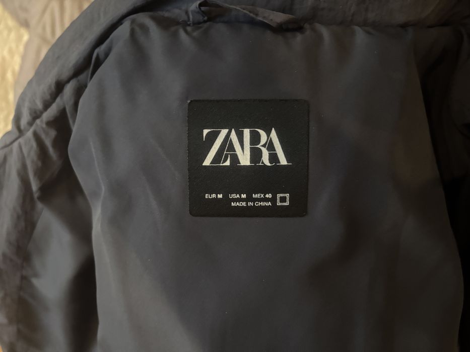 Зимняя куртка пуховик Zara (оригинал) +перчатки и шарф!