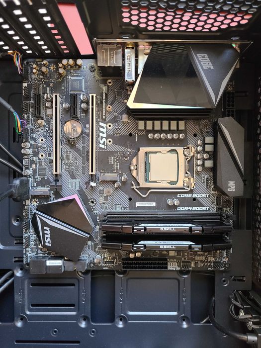 Procesor + płyta główna + RAM, Intel i5 9600k, MPG Z390M, G