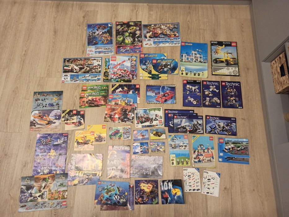 Instrukcje lego na sztuki. Lata 90' castle pirates town space technic