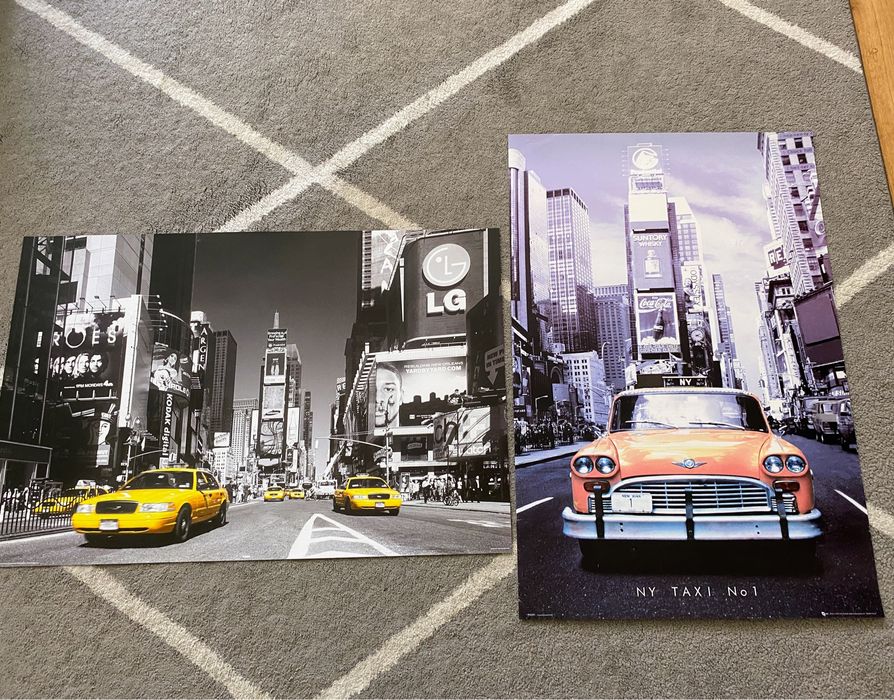 Plakat żółta taksówka 91x61 cm