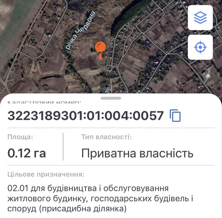 Продам земельну ділянку під будівництво, Обухівський район