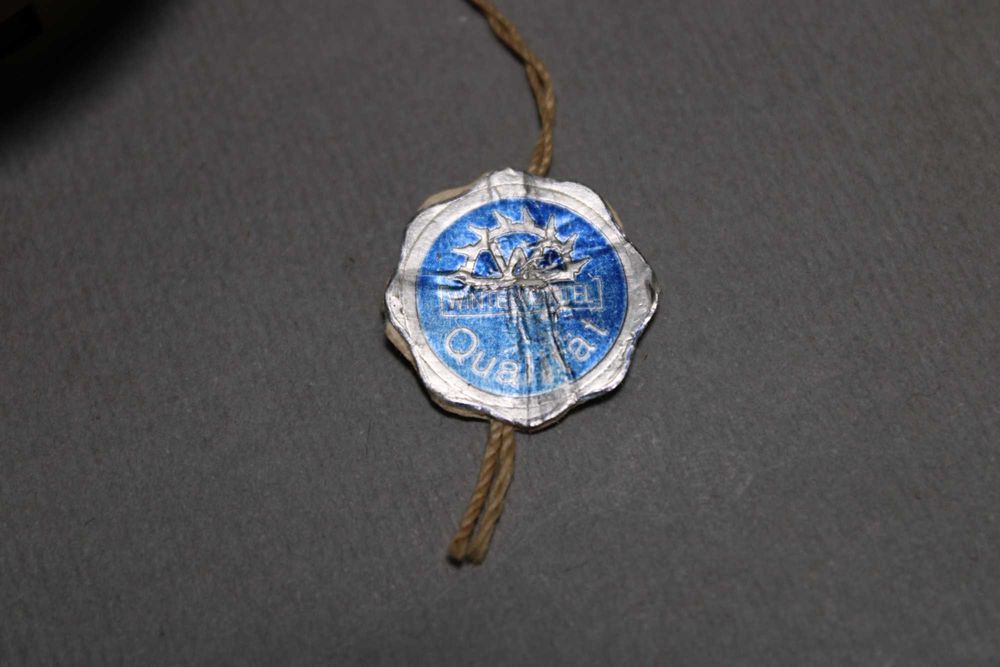 Miniaturowy zegar emaliowany Wintermantel Heidelberg, Niemcy