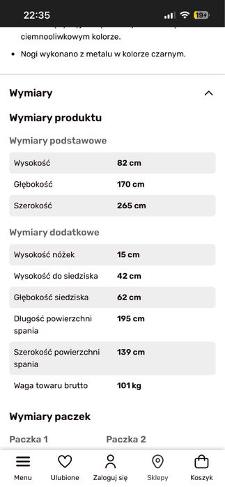 Narożnik VESPA z funkcją spania – stan idealny!