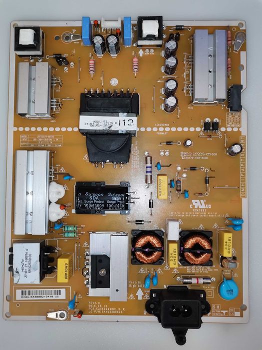 Fonte de alimentação LG LGP55LIU-16CH2   EAX 6 6 9 4 4 0 0 1