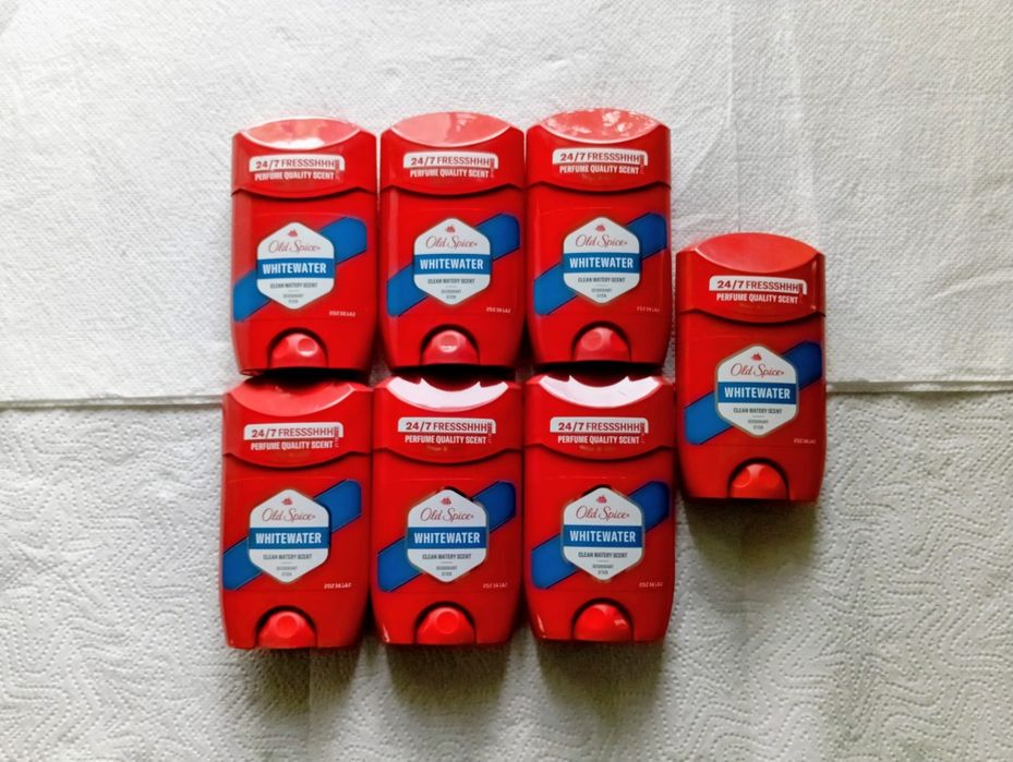 Old Spice Whitewater Dezodorant Antyperspirant w sztyfcie dla mężczyzn 50ml. 7 szt.