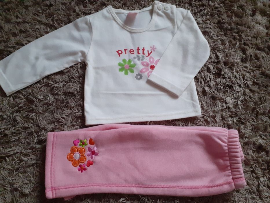 Komplet spodnie bluza 3 częściowy 3-6 m