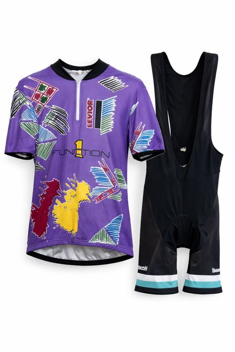 Велоформа комплект L — джерсі Function 1 + bib shorts Bianchi