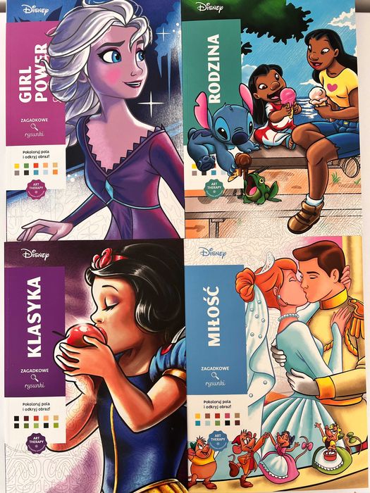 Розмальовка Дісней по номерам оригінал польське видання