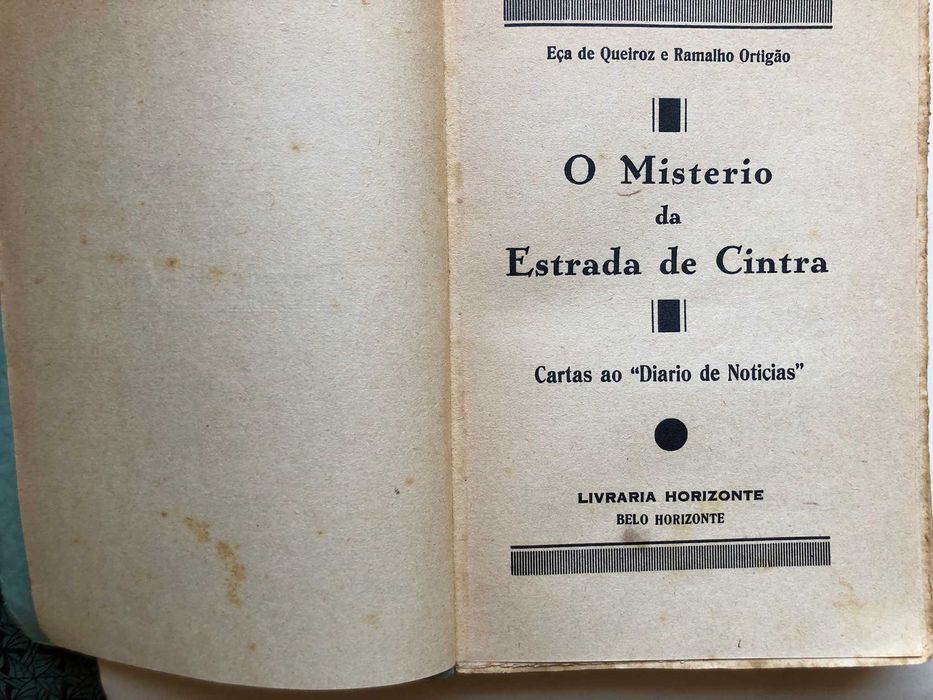O Mistério da Estrada de Cintra - Eça de Queiróz e Ramalho Ortigão