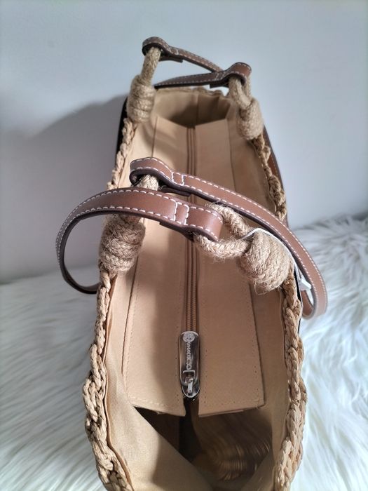 Nowa torebka koszyk na lato wakacje w stylu Boho mieści format A4
