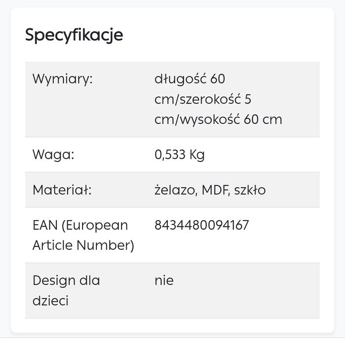 Zegar naścienny Melina