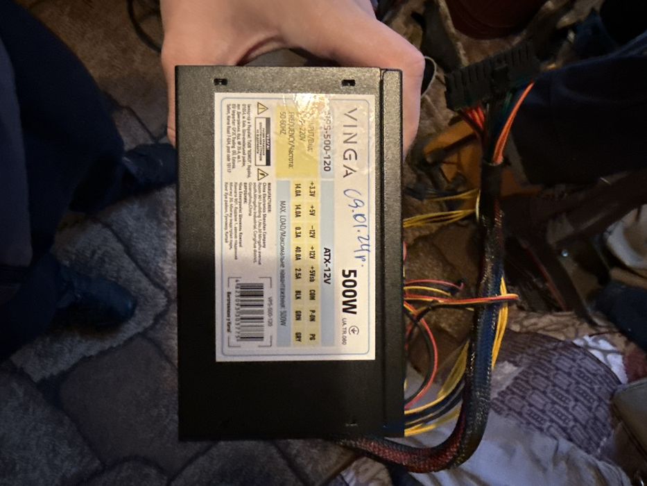 БП Vinga 500W(не робочий)