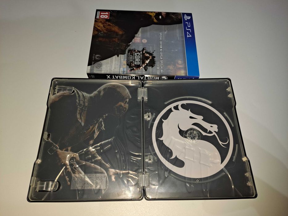 Mortal Kombat X Steelbook [Polskie Wydanie] [Brak gry!] Sony PS4