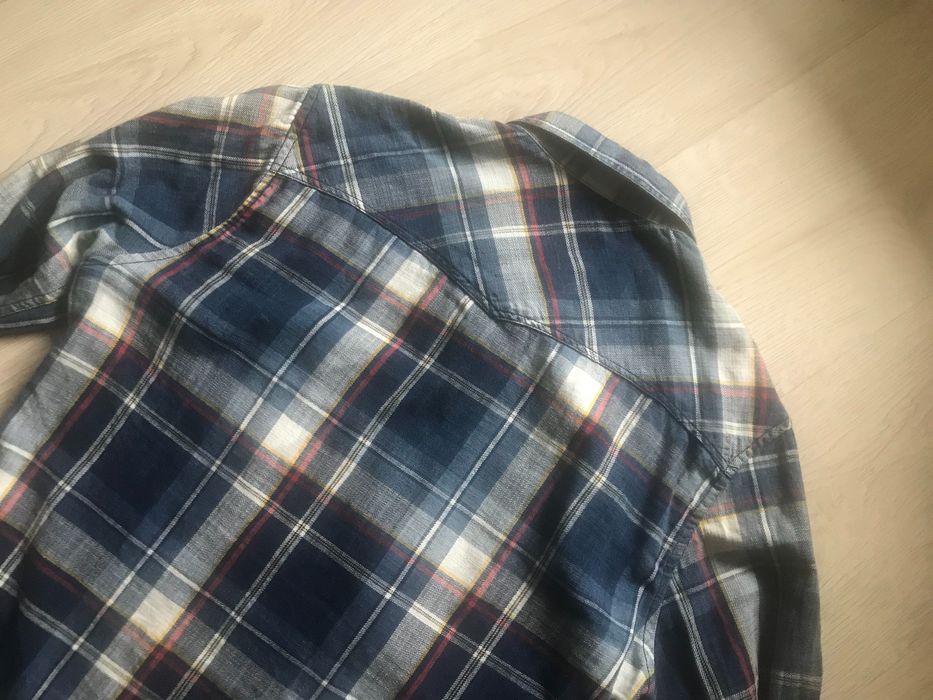 Koszula męska-chłopięca  sportowa w kratę