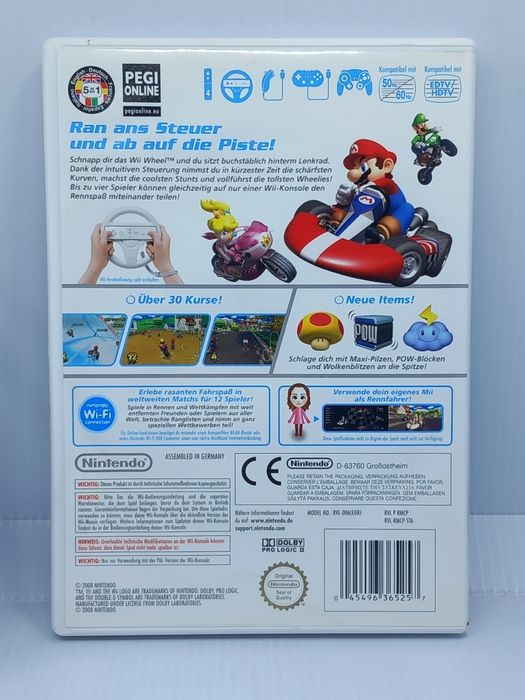Mario Kart + kierownica Nintendo Wii