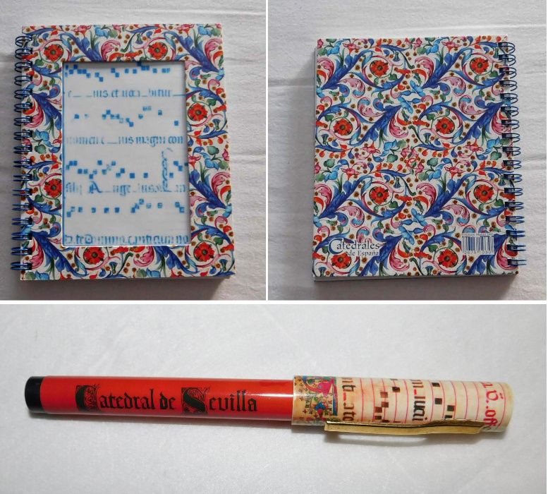 Caderno Folhas Lisas + Caneta (Colecção) NOVO