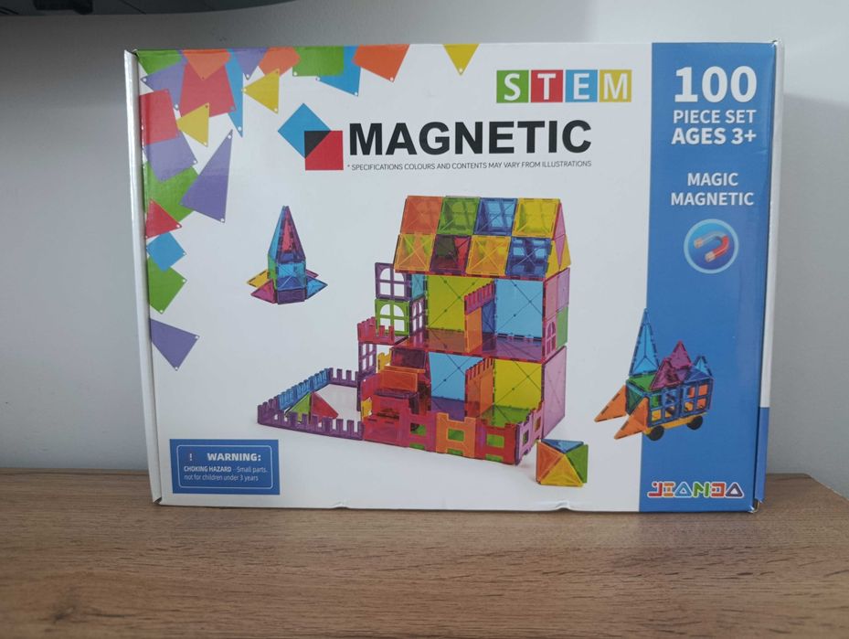 Klocki magnetyczne duże rozmiary 100sztuk